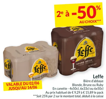 Offre: Bière d'abbaye