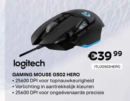 Promotie: Gaming mouse g502 hero