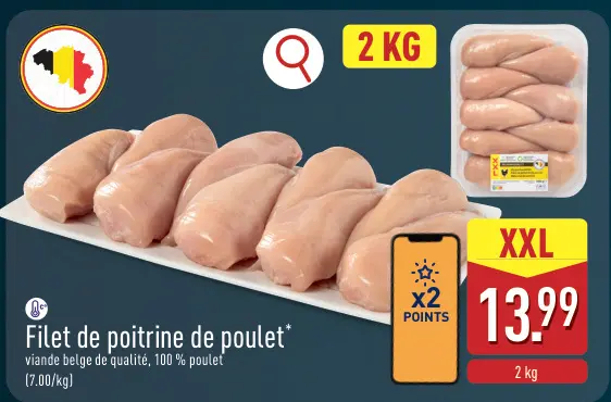 Offre: Filet de poitrine de poulet