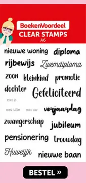 Aanbieding: Clear stamps a6