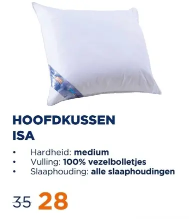 Aanbieding: Hoofdkussen isa