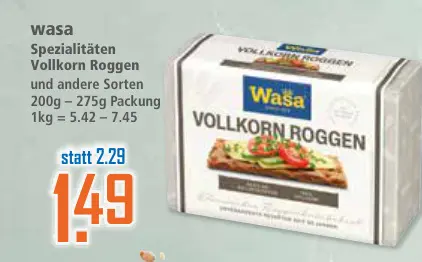Aanbieding: Spezialitäten Vollkorn Roggen