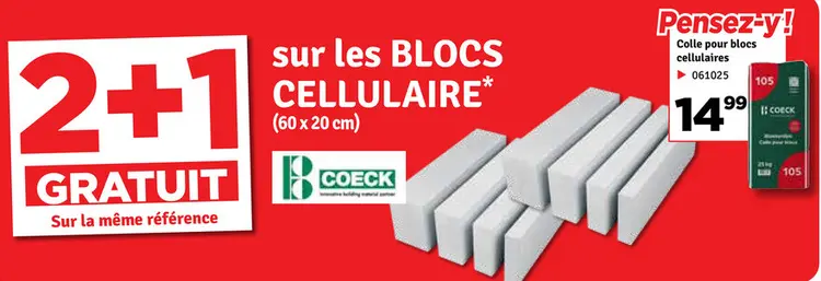 Offre: Blocs cellulaire