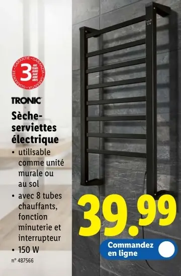Offre: Sèche-serviettes électrique