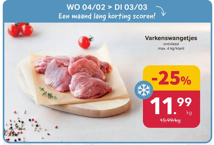 Promotie: Varkenswangetjes