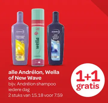 Aanbieding: Andrélon, Wella of New Wave