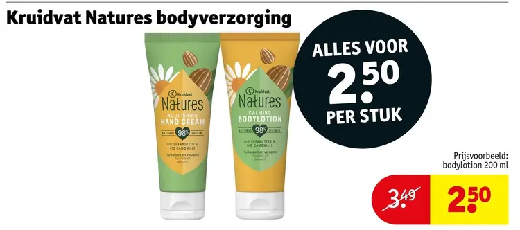 Aanbieding: Natures bodyverzorging