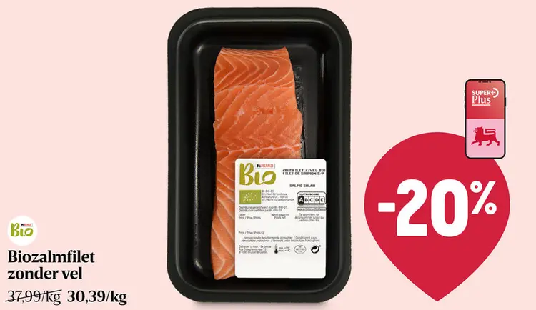 Promotie: Biozalmfilet zonder vel