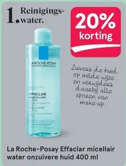 Aanbieding: Effaclar micellair water onzuivere huid