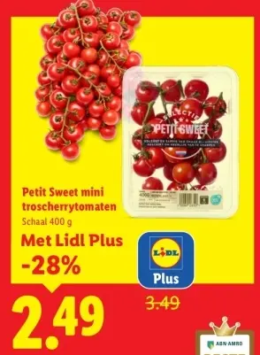 Aanbieding: Petit Sweet mini troscherrytomaten