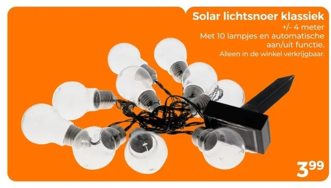Aanbieding: Solar lichtsnoer klassiek
