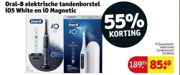 Aanbieding: Elektrische tandenborstel iO5 White en iO Magnetic