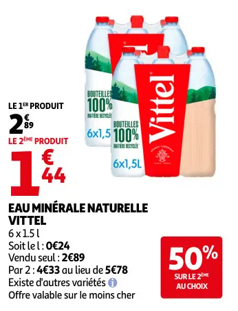 Promotie: Eau minérale naturelle