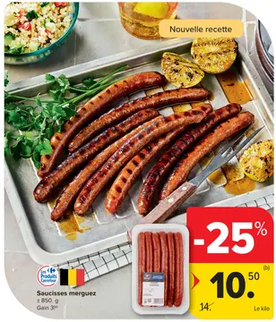Offre: Saucisses merguez