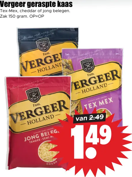 Aanbieding: Geraspte kaas