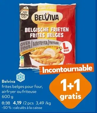Offre: Belviva frites belges pour four, airfryer ou 