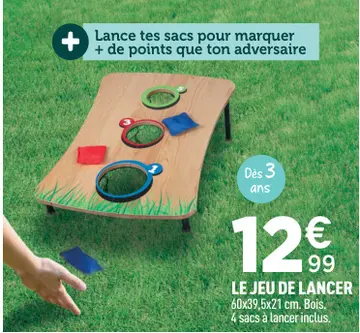 Offre: LE JEU DE LANCER