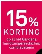 Aanbieding: Gardena handtuingereedschap combisysteem