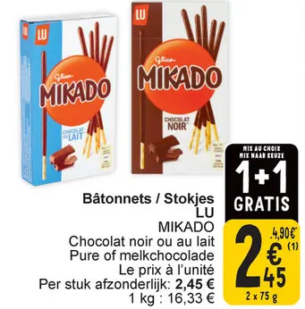Offre: Bâtonnets / Stokjes