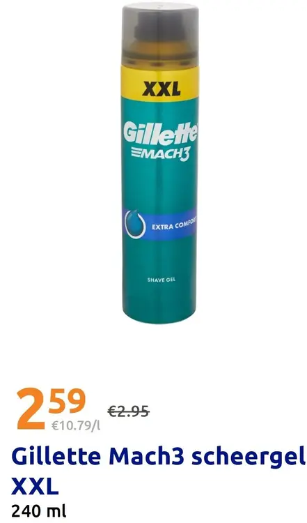 Promotie: Mach3 scheergel XXL