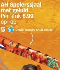 Aanbieding: Spelerssjaal met geluid