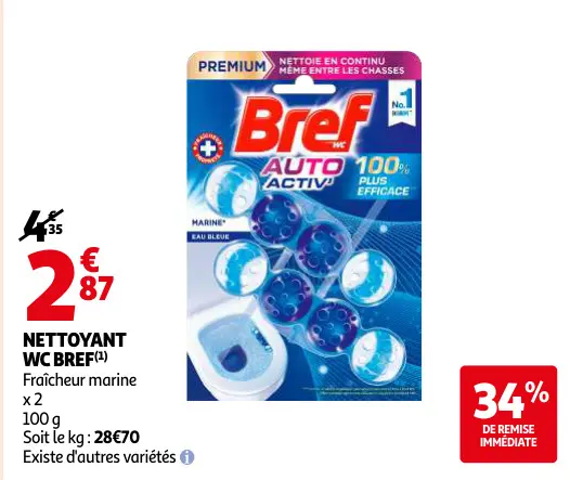 Offre: Nettoyant wc Bref