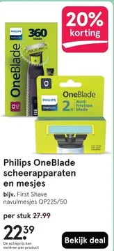 Aanbieding: Philips OneBlade scheerapparaten en mesjes