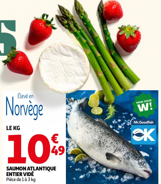 Promotie: Saumon atlantique entier vidé