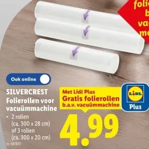 Promotie: Folierollen voor vacuümmachine