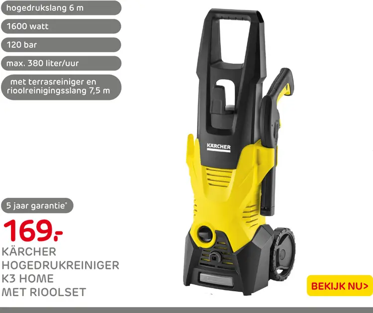 Aanbieding: Hogedrukreiniger k3 home