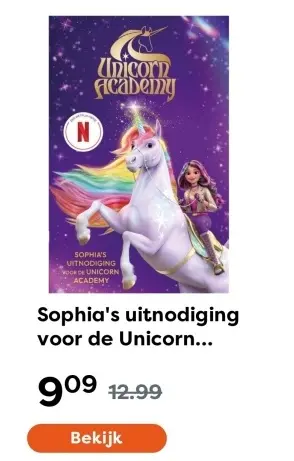 Aanbieding: Sophia's uitnodiging voor de Unicorn Academy
