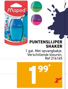 Promotie: Puntenslijper shaker