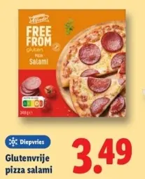 Aanbieding: Glutenvrije pizza salami