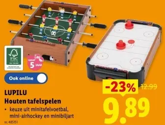 Promotie: Houten tafelspelen