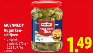 Promotie: Augurken-schijven