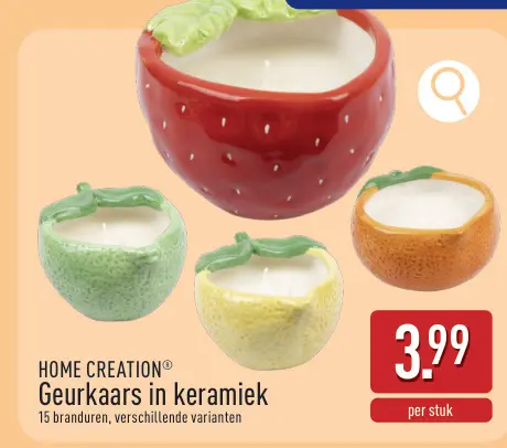 Promotie: Geurkaars in keramiek