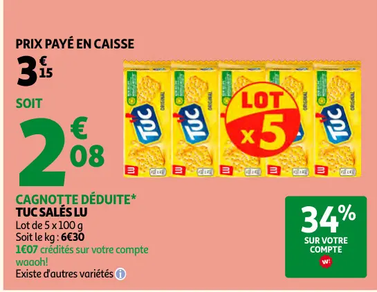 Promotie: Tuc salés LU
