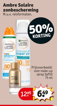 Aanbieding: over make - up spray Spf50