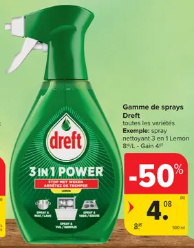 Offre: Gamme de sprays
