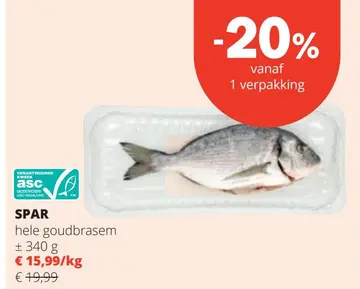 Aanbieding: hele goudbrasem