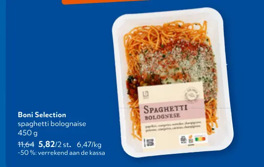 Promotie: spaghetti bolognaise