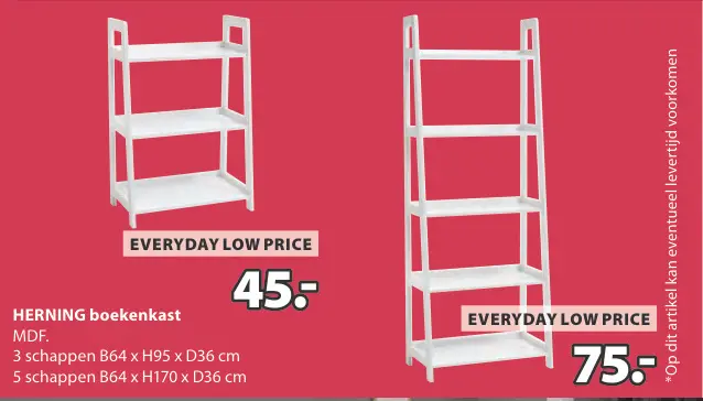 Aanbieding: HERNING boekenkast