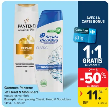 Offre: Gammes Pantene et Head & Shoulders