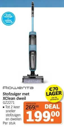 Aanbieding: Stofzuiger met XClean dweil