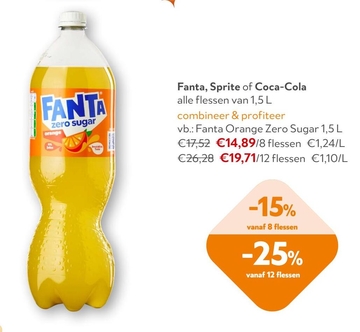 Aanbieding: Fanta, Sprite of Coca-Cola