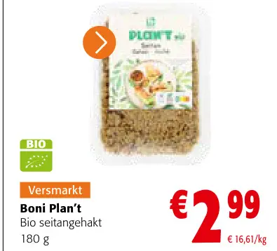 Promotie: Bio seitangehakt