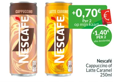 Promotie: Cappuccino of Latte Caramel