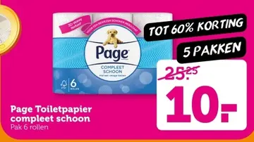 Aanbieding: Page Toiletpapier compleet schoon