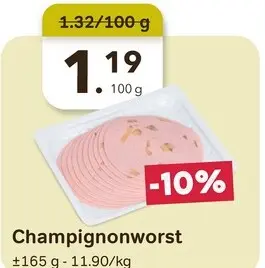 Promotie: Champignonworst
