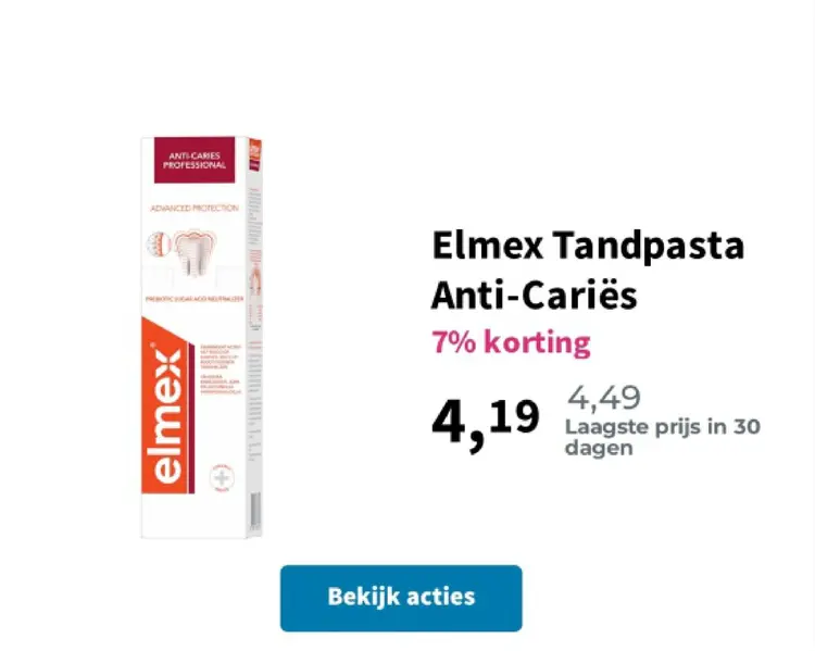 Aanbieding: Tandpasta Anti-Cariës